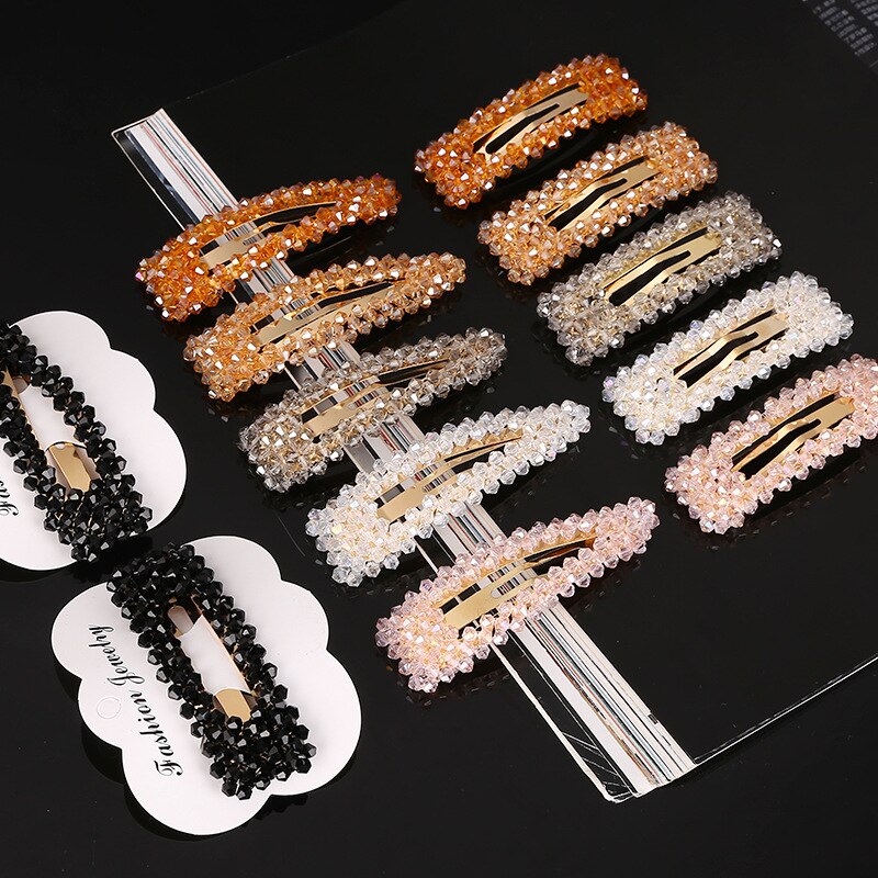 Color crystal hair accessories null