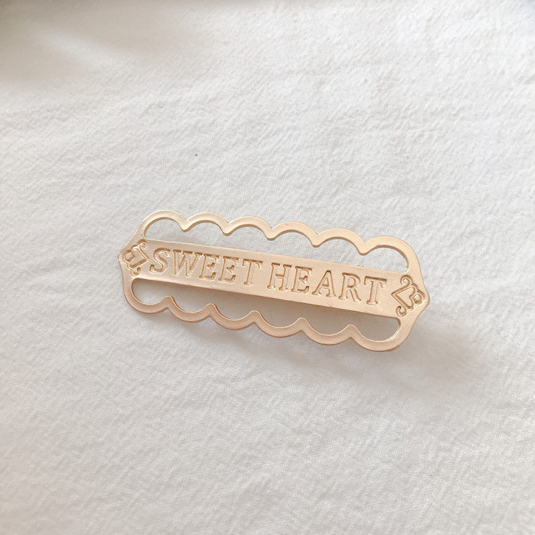 Letter clip hair accessories null