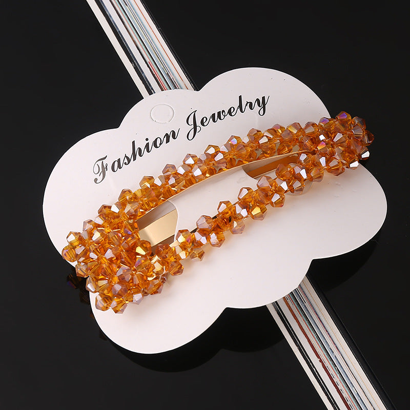 Color crystal hair accessories null