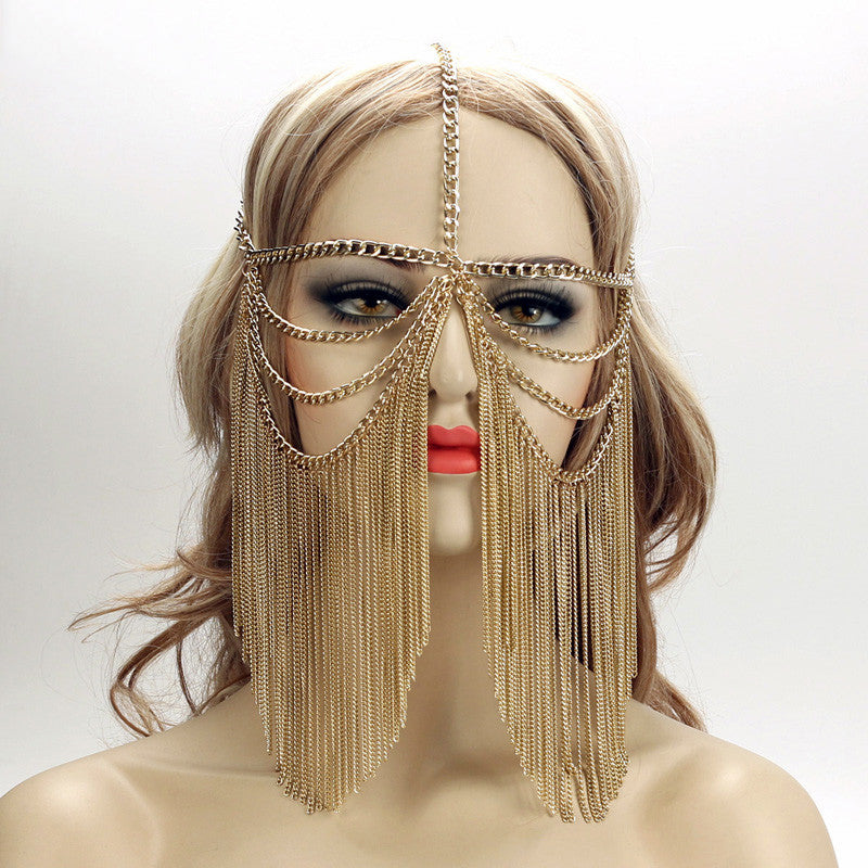 Fringed headdress hair accessories null