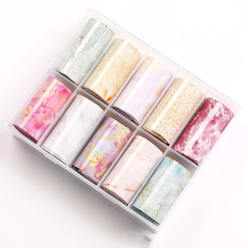 New Nail Art Star Transfer Paper Set Nail Sticker CJ