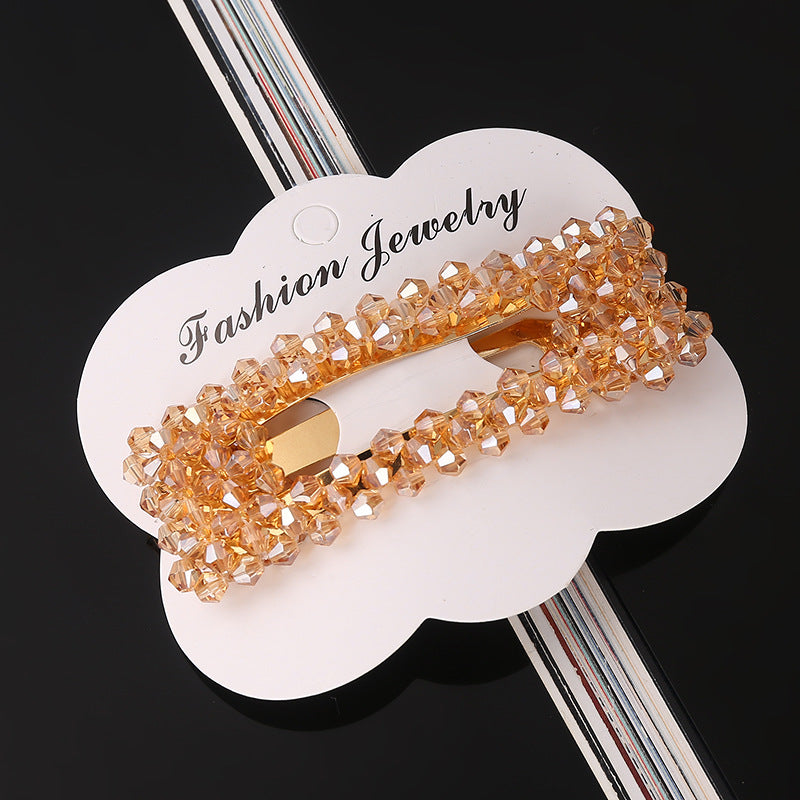 Color crystal hair accessories null