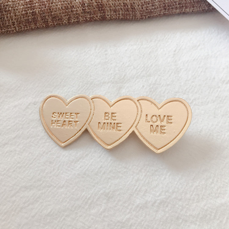 Letter clip hair accessories null