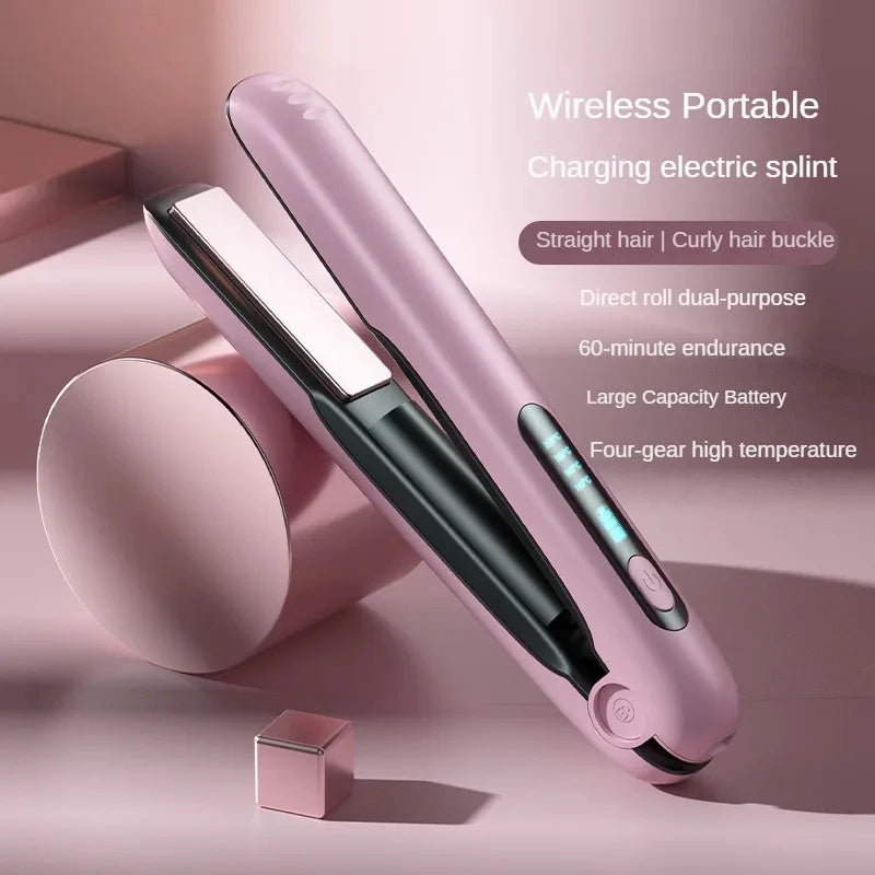 Wireless Hair Straightener  2 IN 1 Roller
