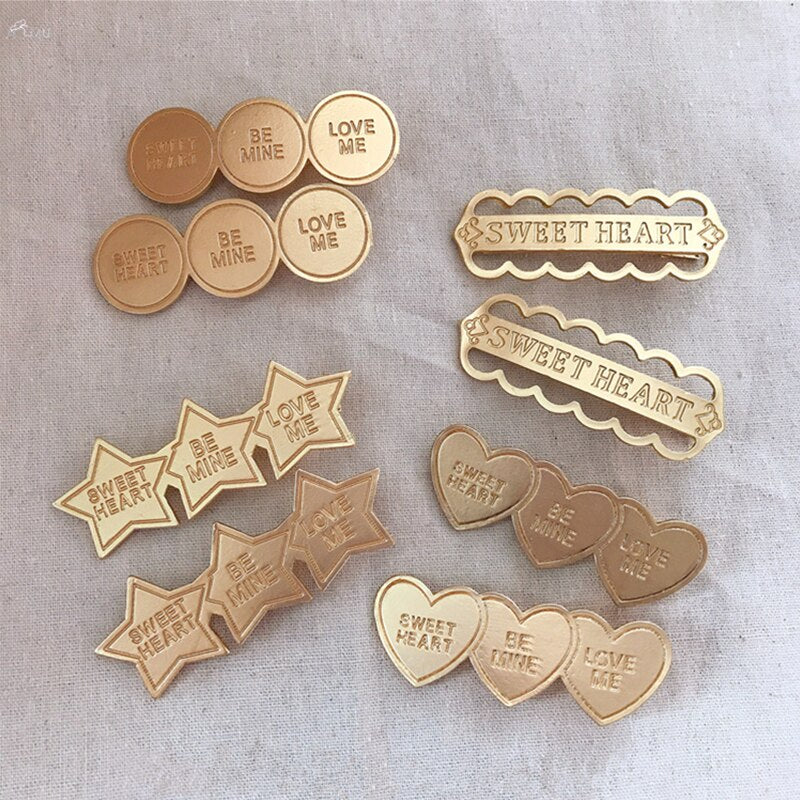 Letter clip hair accessories null