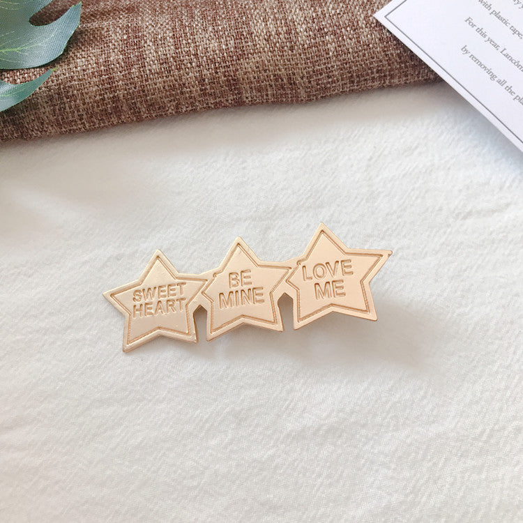 Letter clip hair accessories null