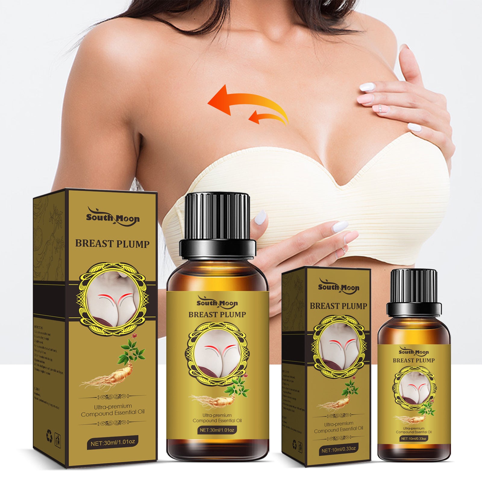 Breast Beauty Rich Charm Enlargement Breast Care Massage Essential Oil CJ