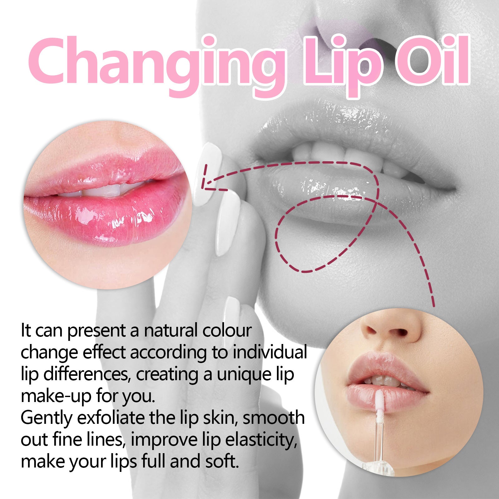 Fade And Smooth Fine Lines Of Lips Nourishing Moisturizing Lip Care Oil Beauty Supplies CJ