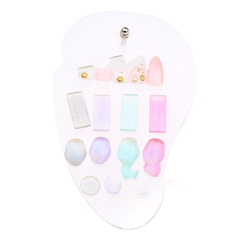 Printed Rose Nail Art Work Nail Piece Display Board CJ